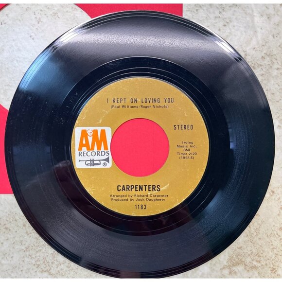 Carpenters Close to You / I Kept on Loving You 45 Pop Vinyl A&M 1183 - Picture 6 of 6